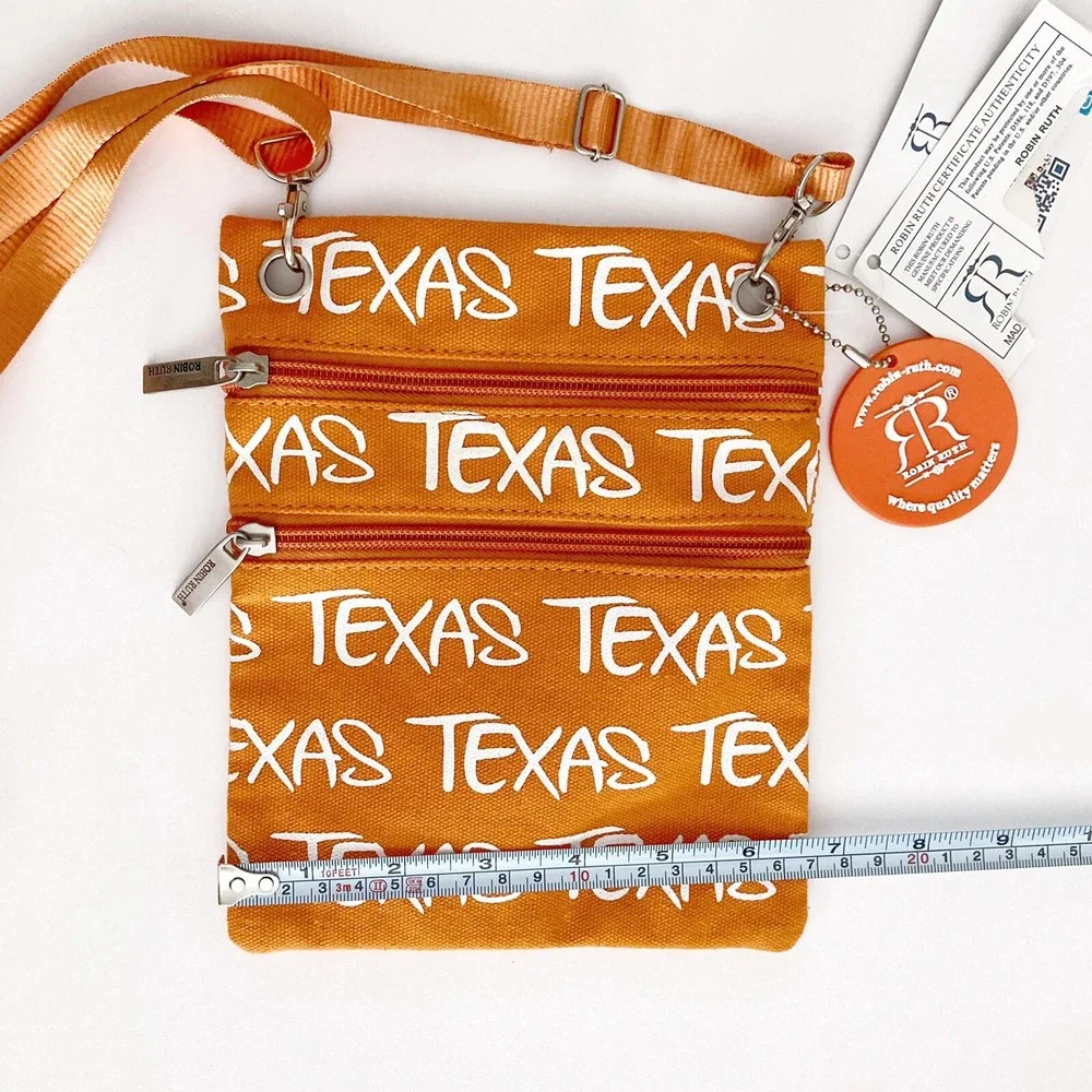 ROBIN RUTH Original TEXAS Crossbody Purse Shoulder Bag Passport Pouch‎ slim NWT